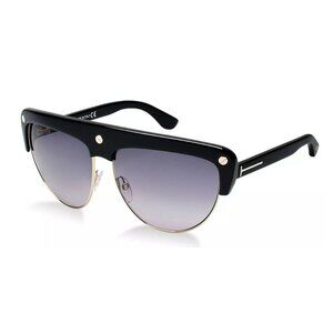 NEW FT0318/S 01B TOM FORD LIANE TF318 01B WOMEN SHINY BLACK/SMOKE SUNGLASSES